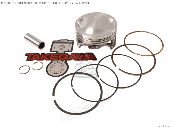 Piston Kit (twin-138cc)  For Complete Engine Only photo