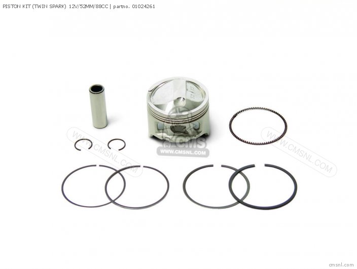 Takegawa PISTON KIT (TWIN SPARK) 12V/52MM/88CC 01024261