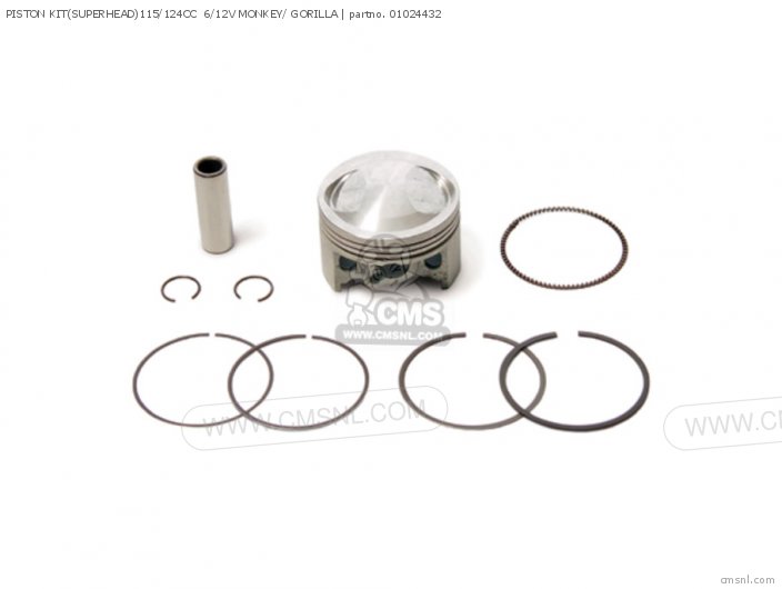 Takegawa PISTON KIT(SUPERHEAD)115/124CC  6/12V MONKEY/ GORILLA 01024432