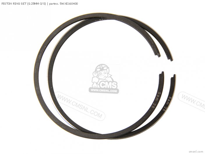 Yamaha PISTON RING SET (0.25MM O/S) 5WXE160400 Yamaha PISTON RING SET (0.25MM O/S) 5WXE160400