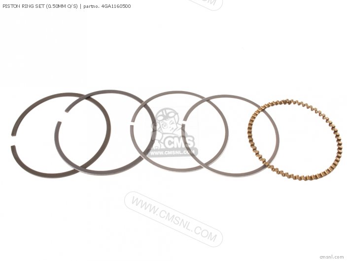 4GA1160500 Piston Ring Set (0.50mm O/s) Yamaha buy the 4GA1160500
