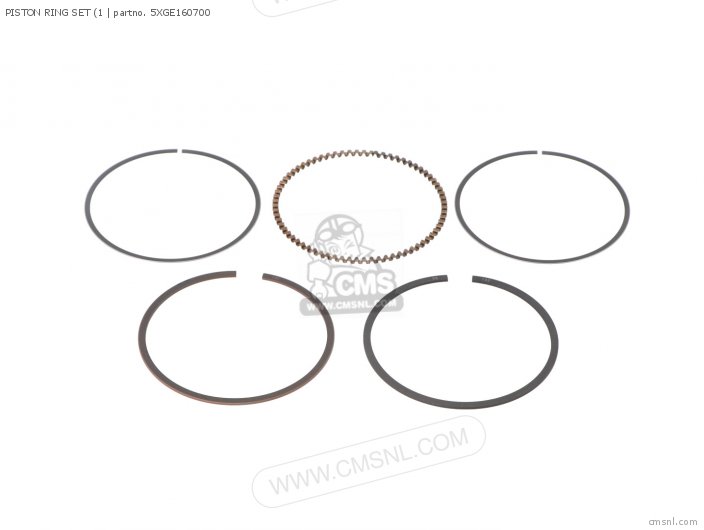 5XGE160700 Piston Ring Set (1 Yamaha buy the 5XGE160700 at CMSNL