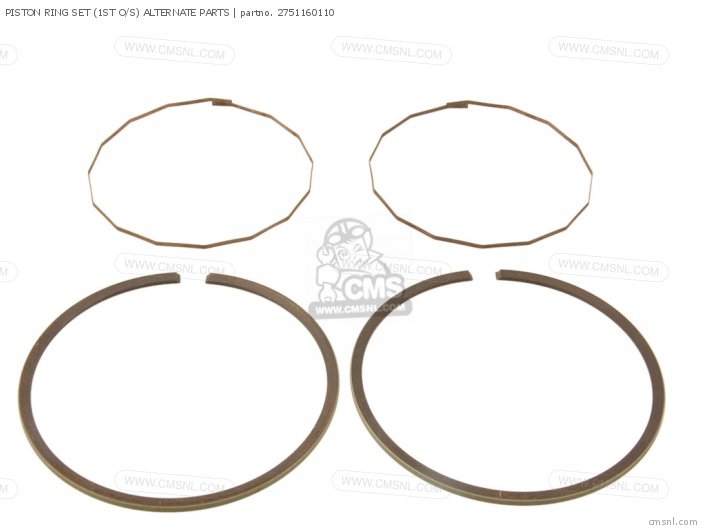 Yamaha PISTON RING SET (1ST O/S) ALTERNATE PARTS 2751160110