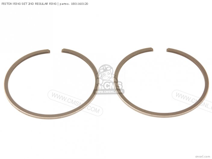 Yamaha PISTON RING SET 2ND REGULAR RING 1801160120