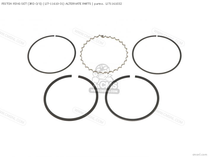 Yamaha PISTON RING SET (3RD O/S) (1J7-11610-31) ALTERNATE PARTS 1J71161032