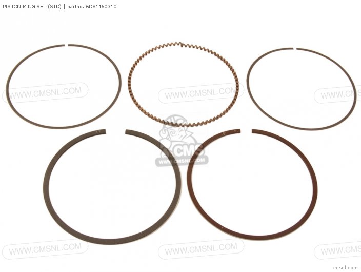 Yamaha PISTON RING SET (STD) 6D81160310 Yamaha PISTON RING SET (STD) 6D81160310