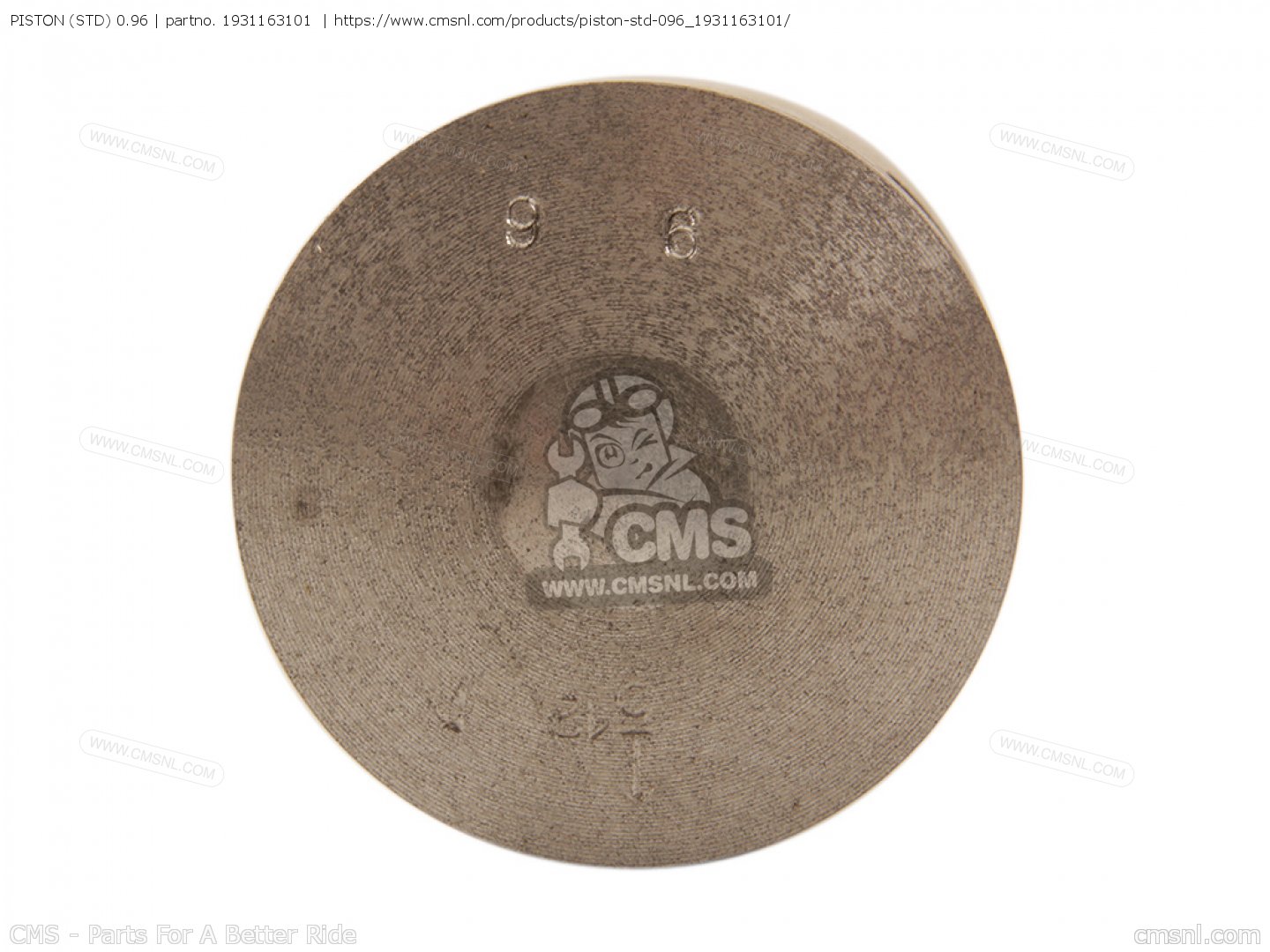 1931163101: Piston (std) 0.96 Yamaha - buy the 193-11631-01-00 at 
