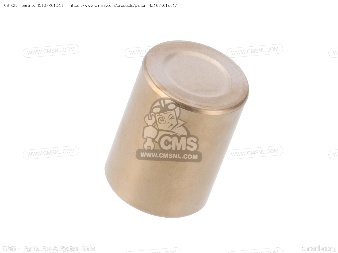 45107K01D11: Piston Honda - buy the 45107-K01-D11 at CMSNL