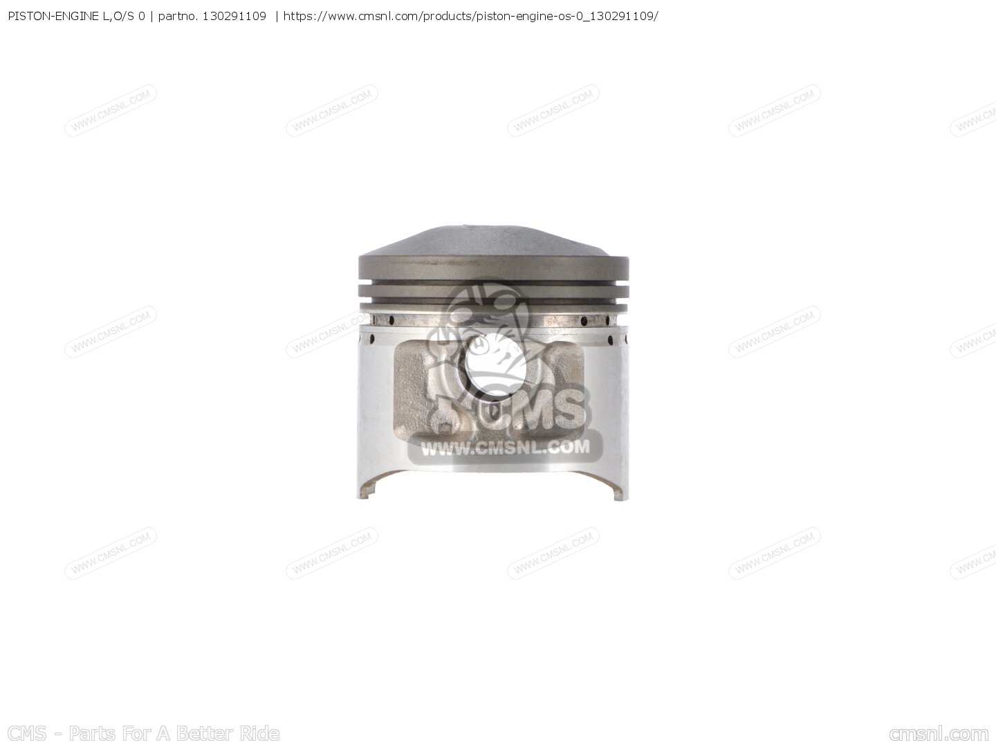 130291109: PISTON-ENGINE L,O/S 0 Kawasaki - buy the 13029-1109 at CMSNL