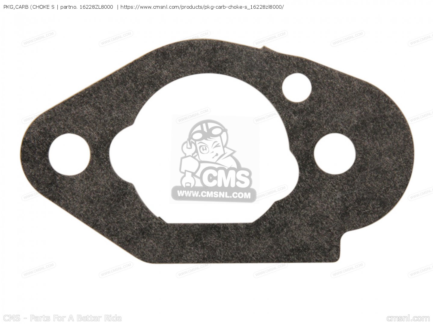 16228ZL8000 Pkg,carb (choke S Honda buy the 16228ZL8000 at CMSNL