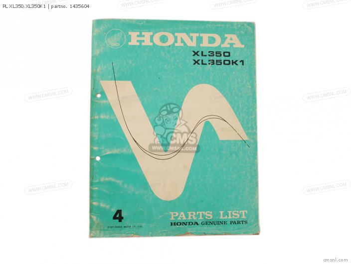 Honda PL XL350,XL350K1 1435604