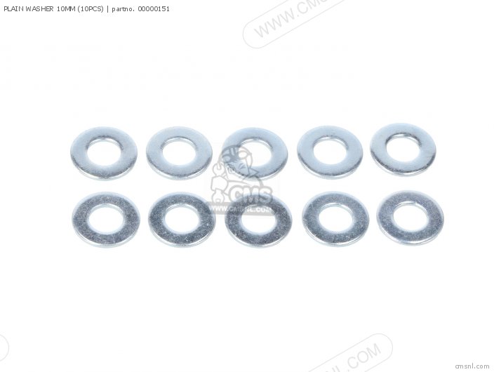 Takegawa PLAIN WASHER 10MM (10PCS) 00000151