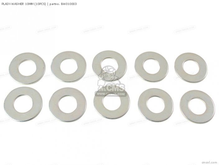 Takegawa PLAIN WASHER 10MM (10PCS) BW010003