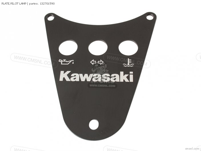 Kawasaki PLATE,PILOT LAMP 132701590