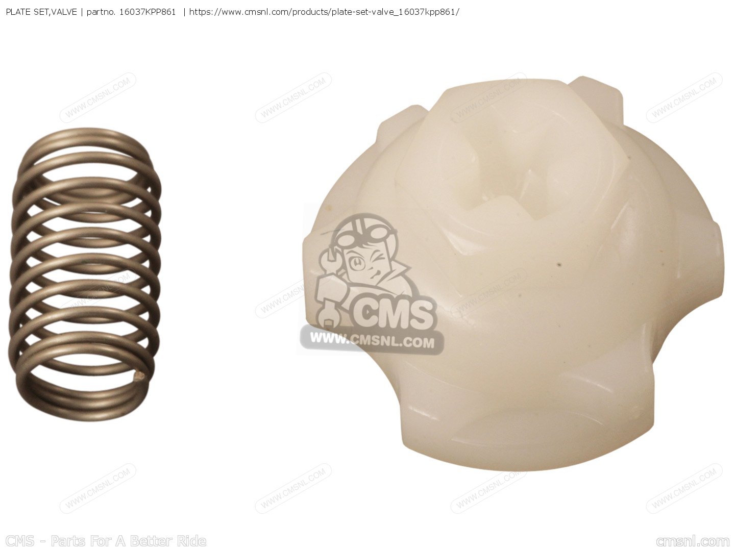 PLATE SET,VALVE for CBR125R 2004 (4) FRANCE order at CMSNL