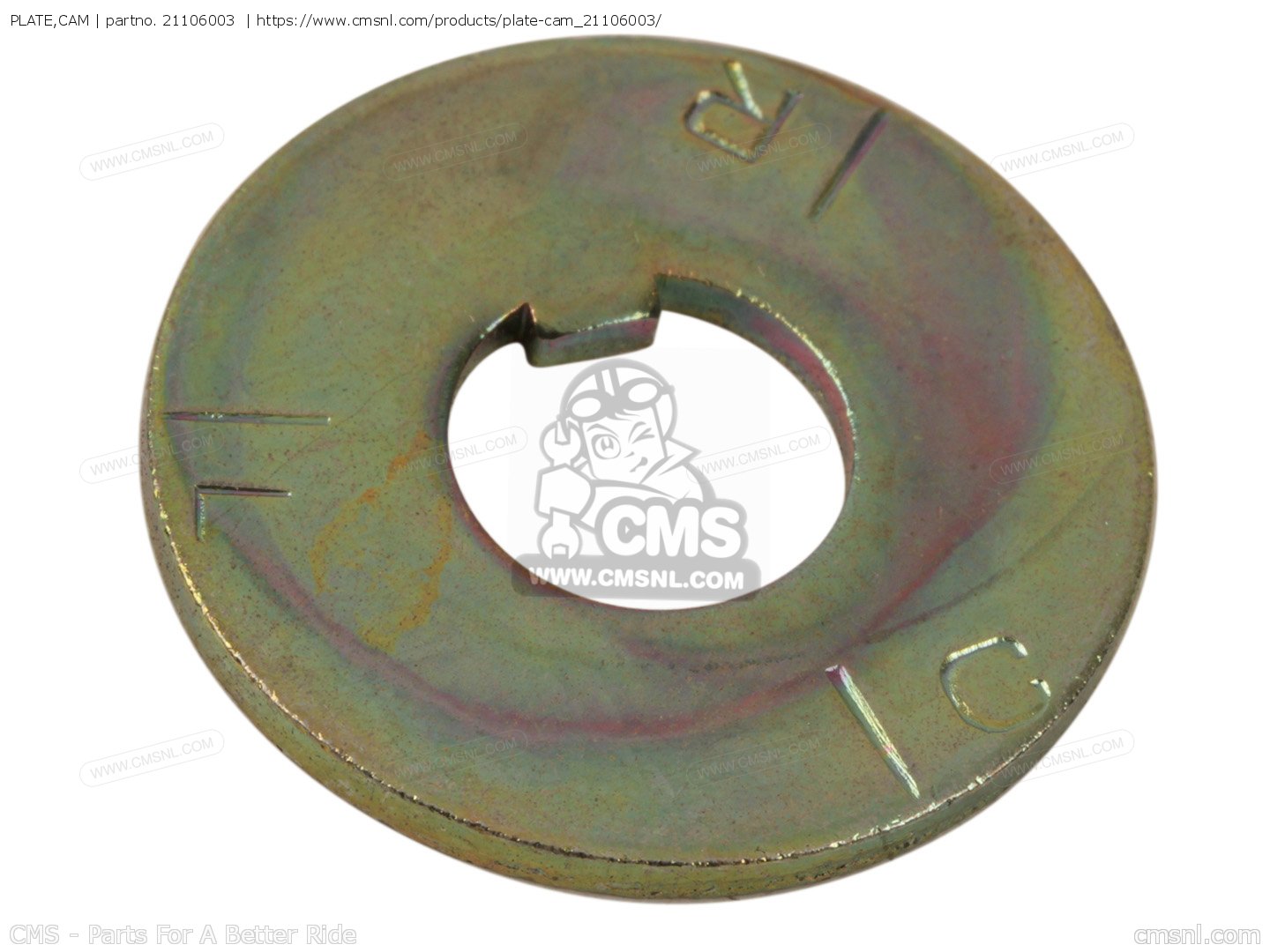 PLATE,CAM for H1 MACH III 1969 CANADA order at CMSNL