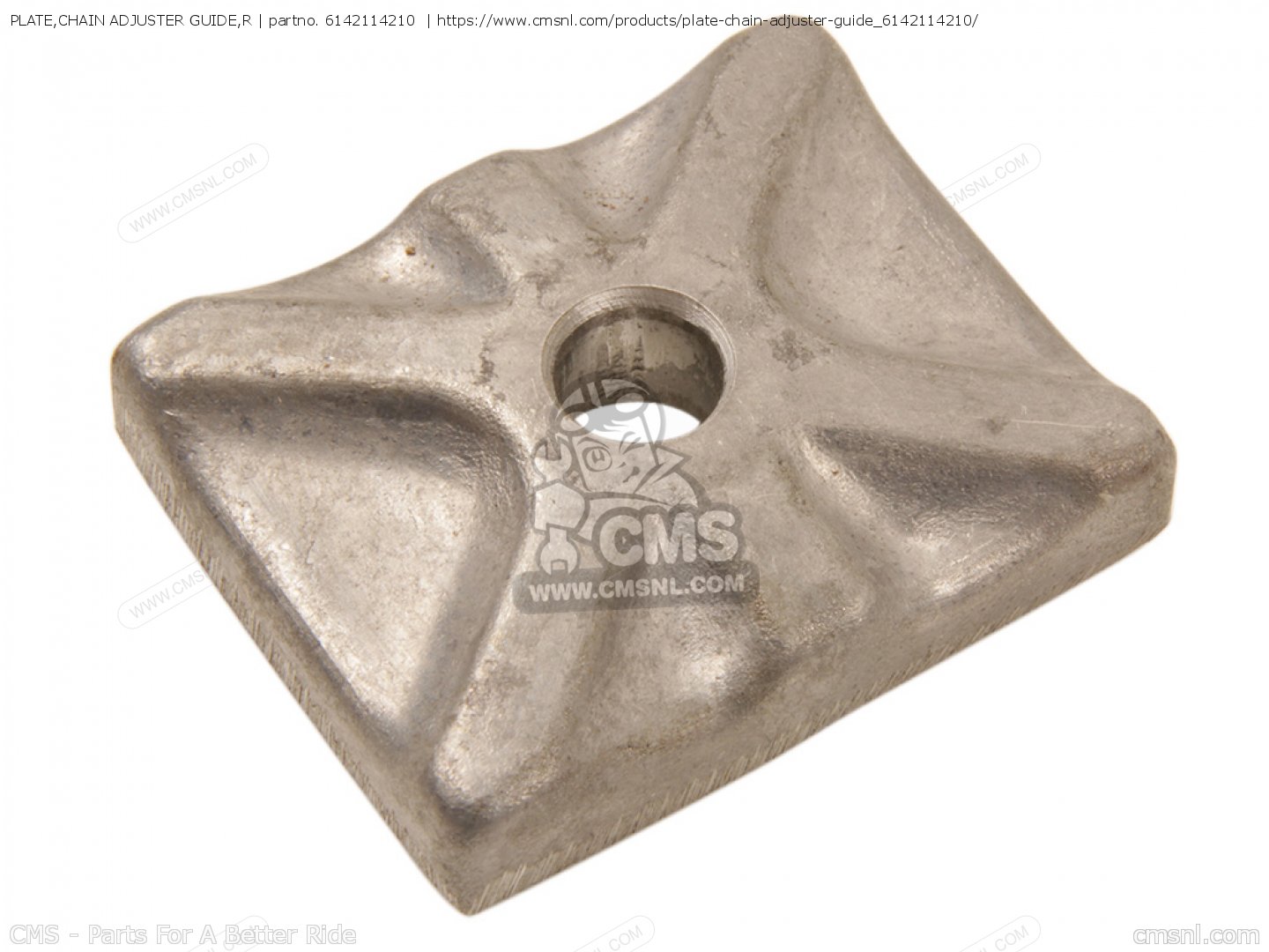 PLATE,CHAIN ADJUSTER GUIDE,R for RM250 1982 (Z) order at CMSNL