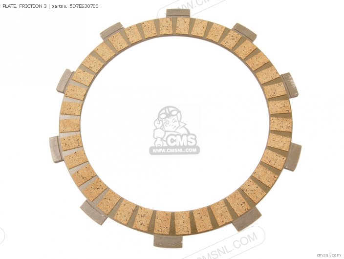 Yamaha PLATE, FRICTION 3 (NAS) 5D7E630700