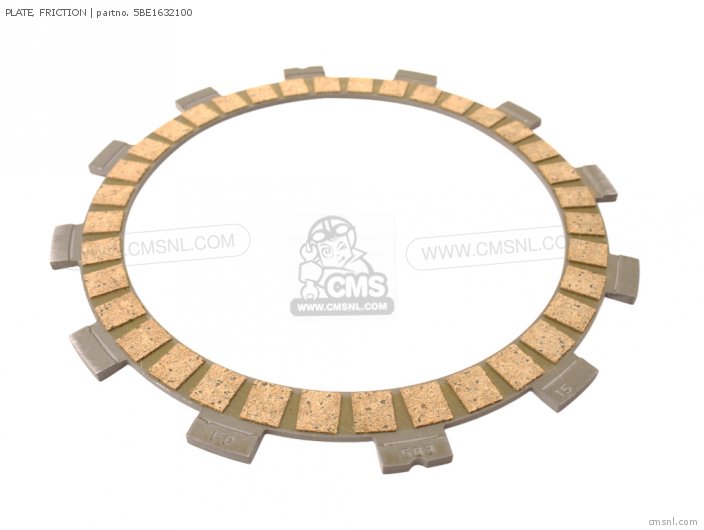 Yamaha PLATE, FRICTION (NAS) 5BE1632100 Yamaha PLATE, FRICTION (NAS) 5BE1632100