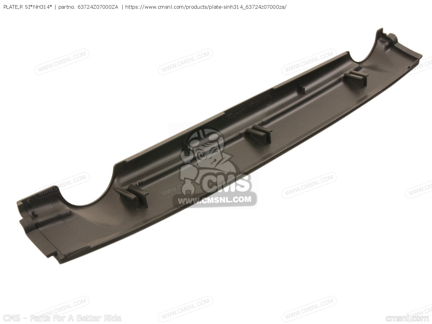 Honda Oem 63724-z07-000za Side Nh314 Plate Trim Honda OEM Part