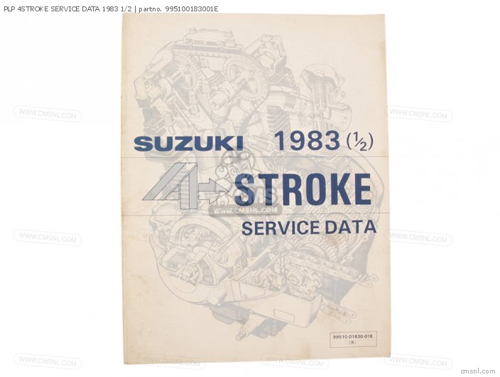 Suzuki PLP 4STROKE SERVICE DATA 1983 1/2 995100183001E