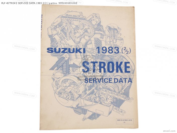 Suzuki PLP 4STROKE SERVICE DATA 1983 2/2 995100183101E