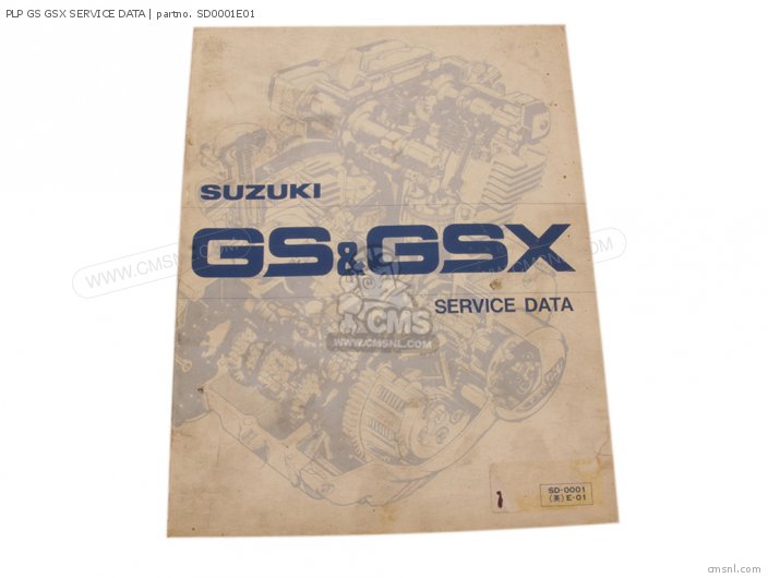 Suzuki PLP GS GSX SERVICE DATA SD0001E01