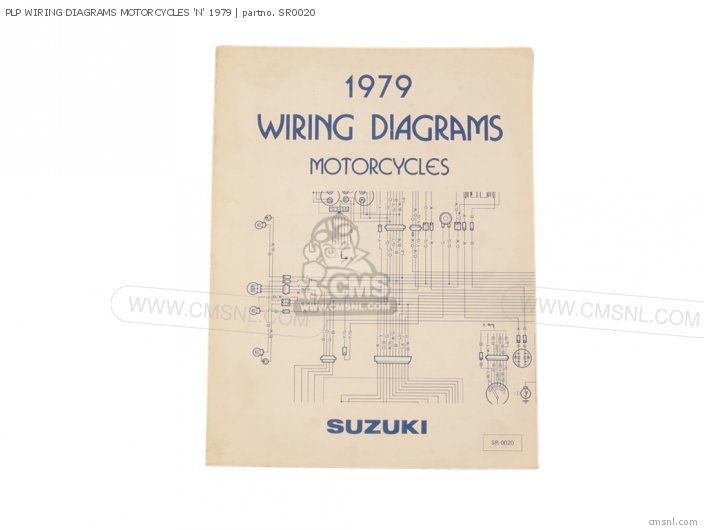 Suzuki PLP WIRING DIAGRAMS MOTORCYCLES N 1979 SR0020