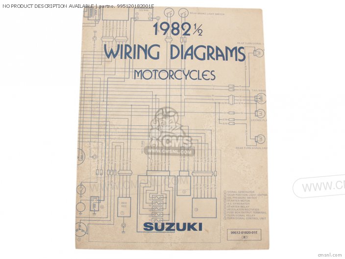 Suzuki PLP WIRING DIAGRAMS MOTORCYCLES Z 1982 1/2 995120182001E