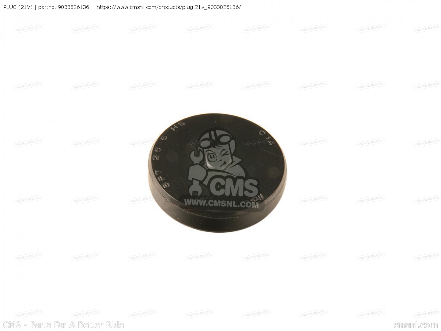 9033826136: Plug (21v) Yamaha - buy the 90338-26136 at CMSNL