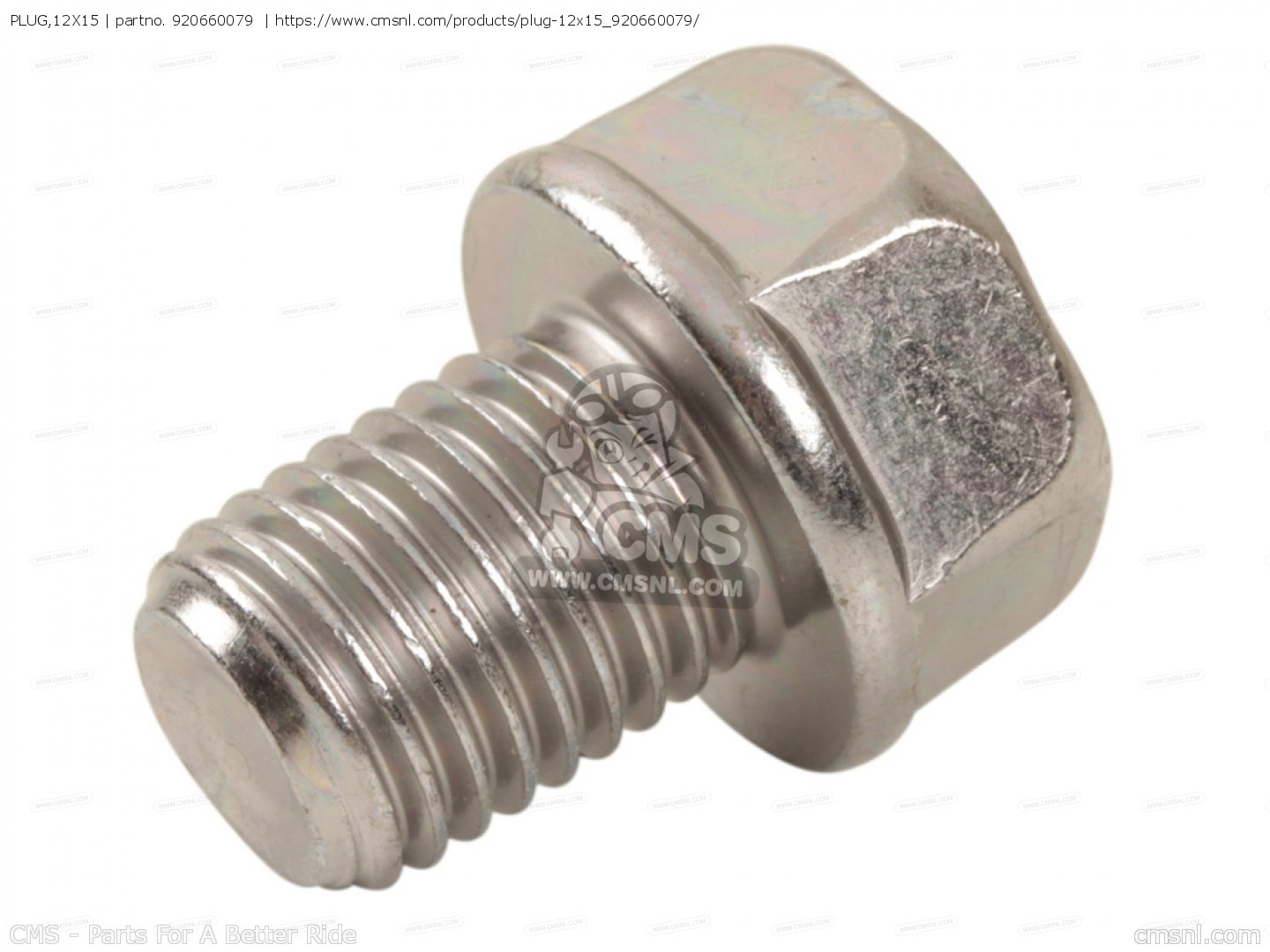 920660079: PLUG,12X15 Kawasaki - buy the 92066-0079 at CMSNL