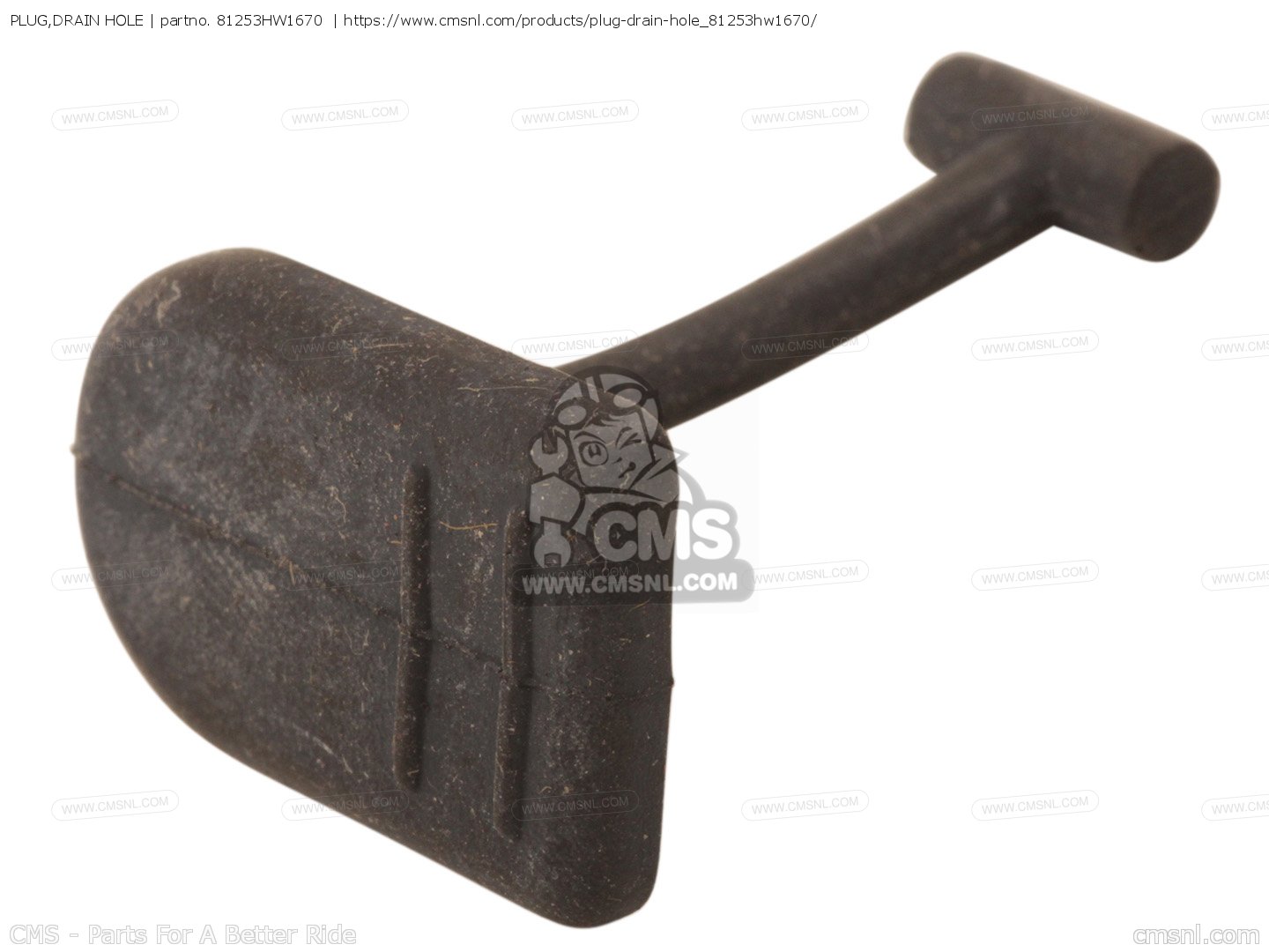 81253HW1670 Plug,drain Hole Honda buy the 81253HW1670 at CMSNL