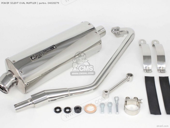 Takegawa POWER SILENT OVAL MUFFLER 04020279