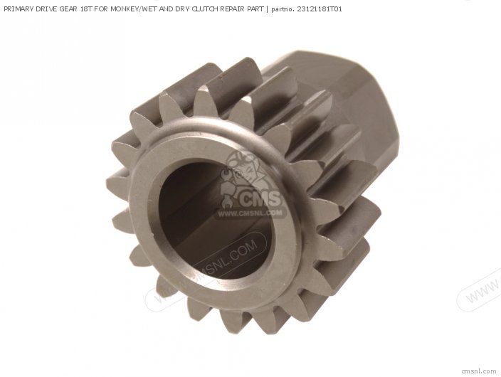 Takegawa PRIMARY DRIVE GEAR 18T FOR MONKEY/WET AND DRY CLUTCH REPAIR PART 23121181T01