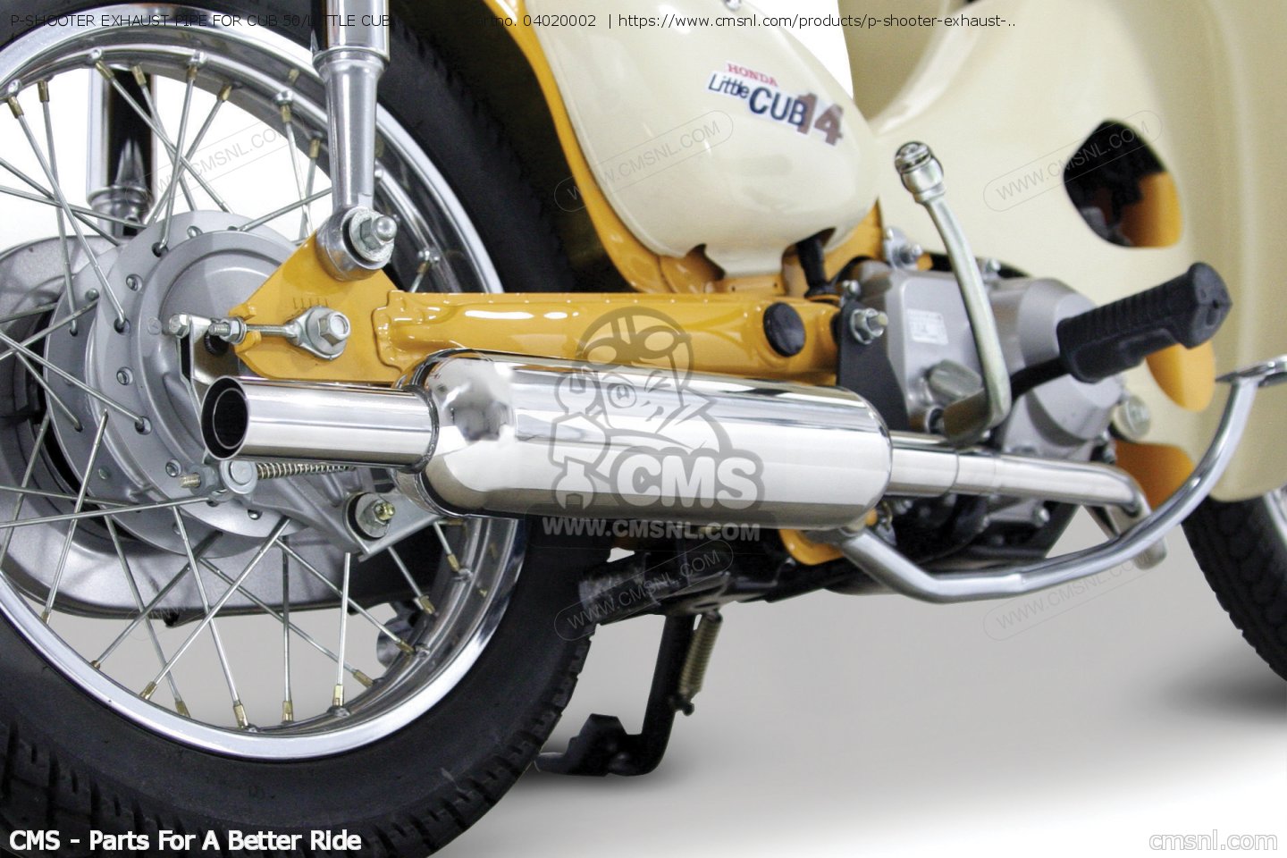 Cubpipe 04020002: P-SHOOTER EXHAUST PIPE FOR CUB 50/LITTLE CUB (CARB) Takegawa ...