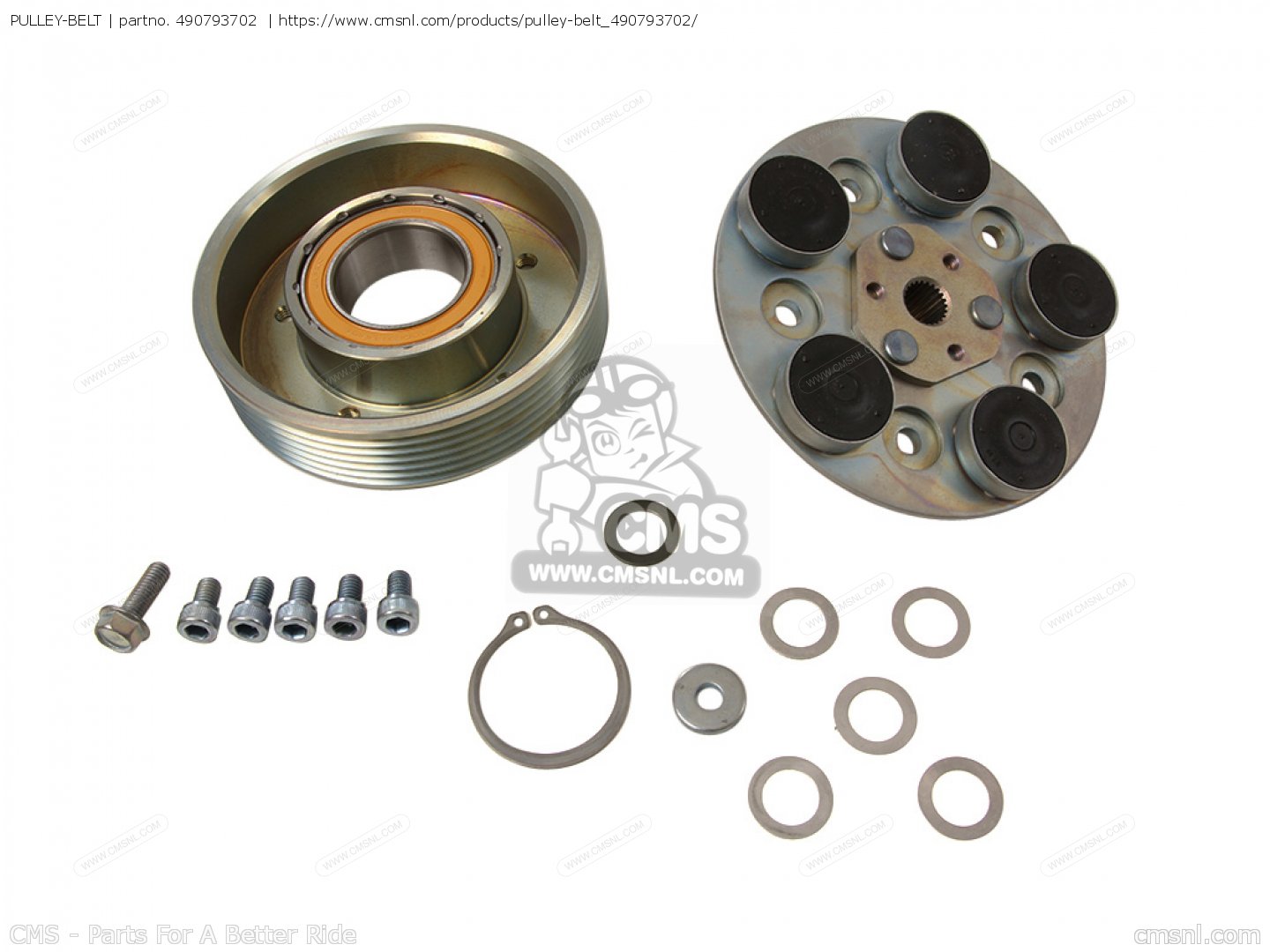 490793702: Pulley-belt Kawasaki - buy the 49079-3702 at CMSNL