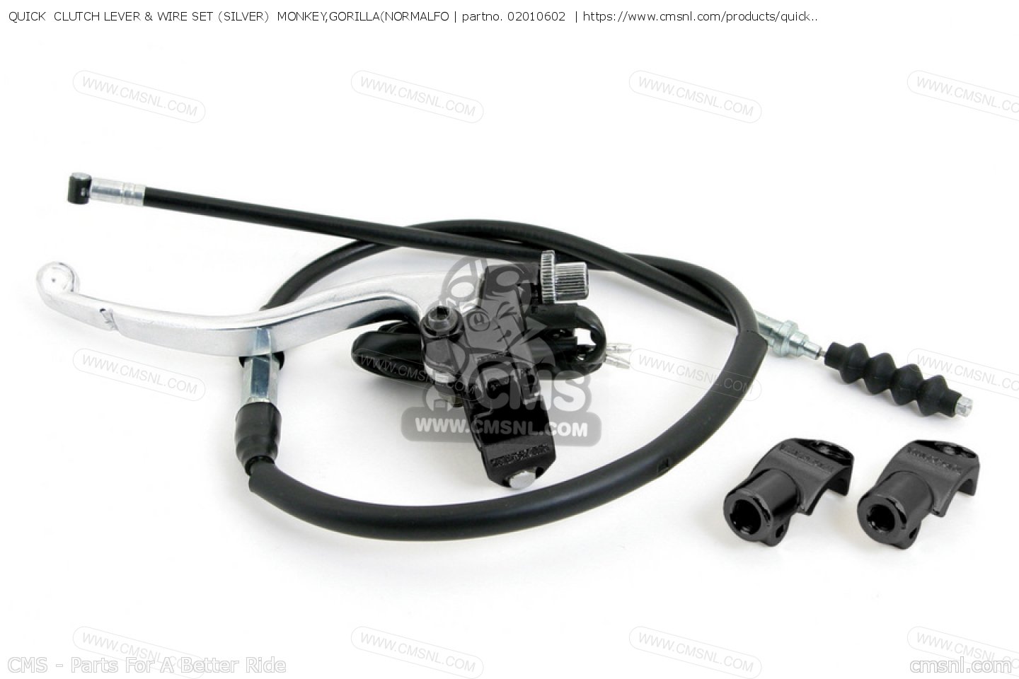 02010602 Quick Clutch Lever & Wire Set (silver) Monkey,gorilla