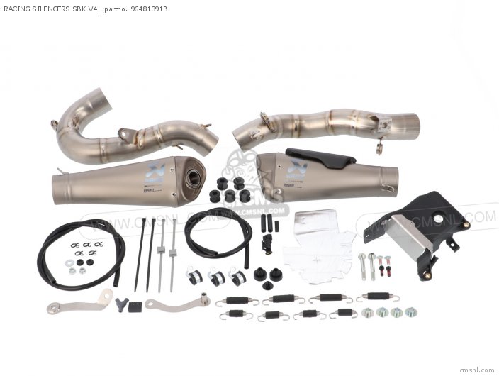 Ducati RACING SILENCERS SBK V4 PANIGALE AKRAPOVIC EVOLUTION LINE TIT 96481391B