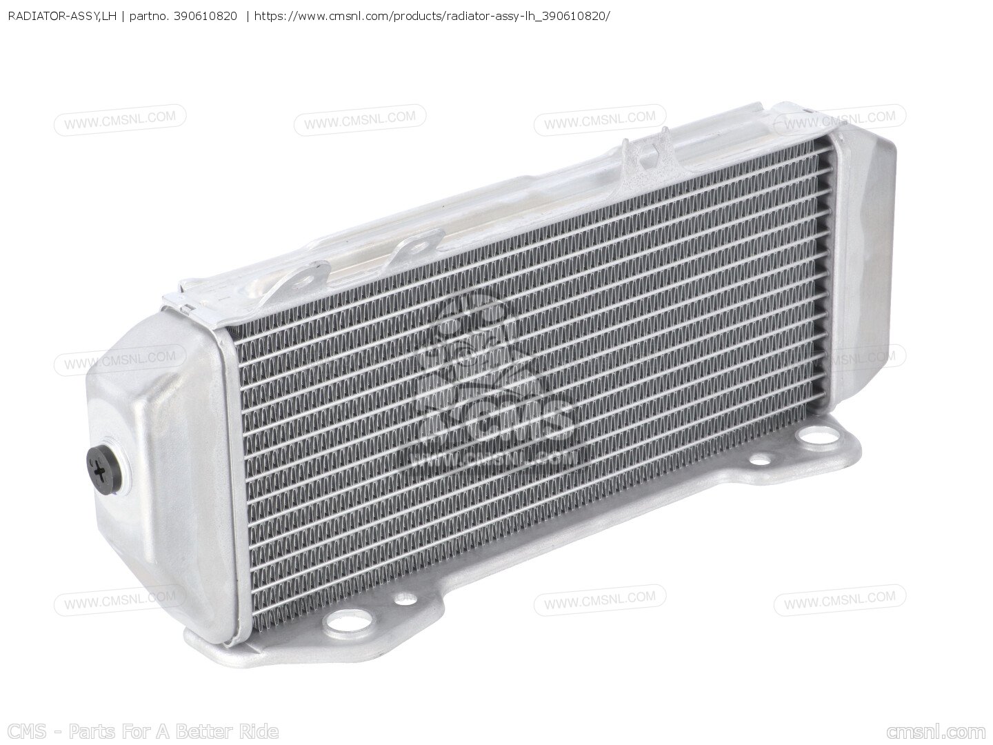 390610820: RADIATOR-ASSY,LH Kawasaki - buy the 39061-0820 at CMSNL
