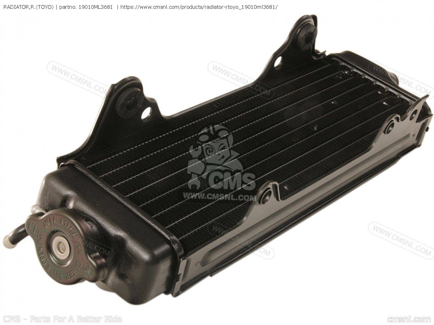 RADIATOR,R.(TOYO) for CR500R 1989 (K) USA - order at CMSNL