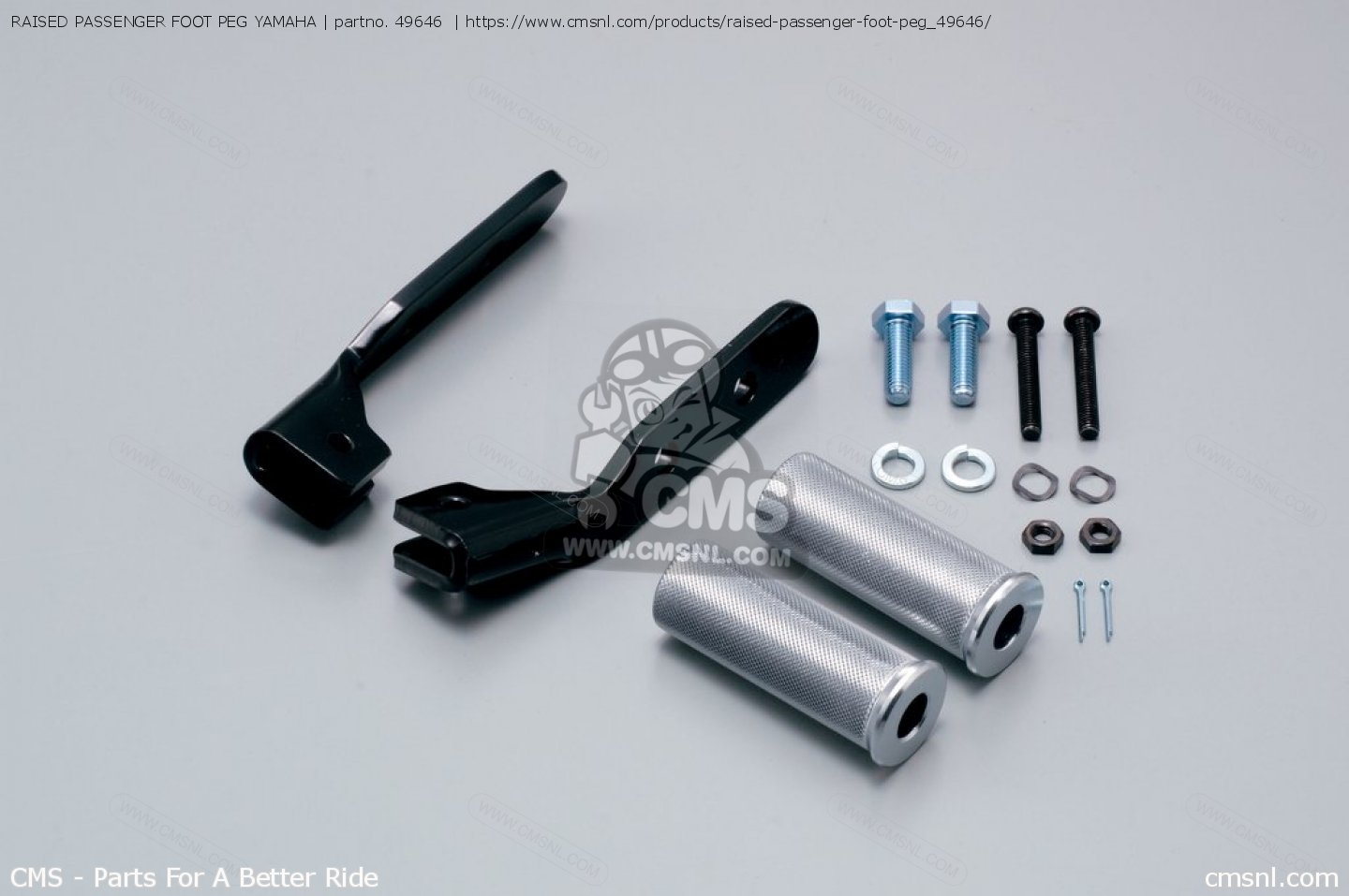 49646 Raised Passenger Foot Peg Yamaha Daytona buy the 49646 at CMSNL