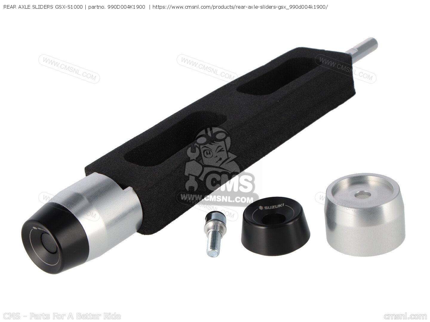 990D004K1900: REAR AXLE SLIDERS GSX-S1000 Suzuki - buy the 990D0-04K19 ...