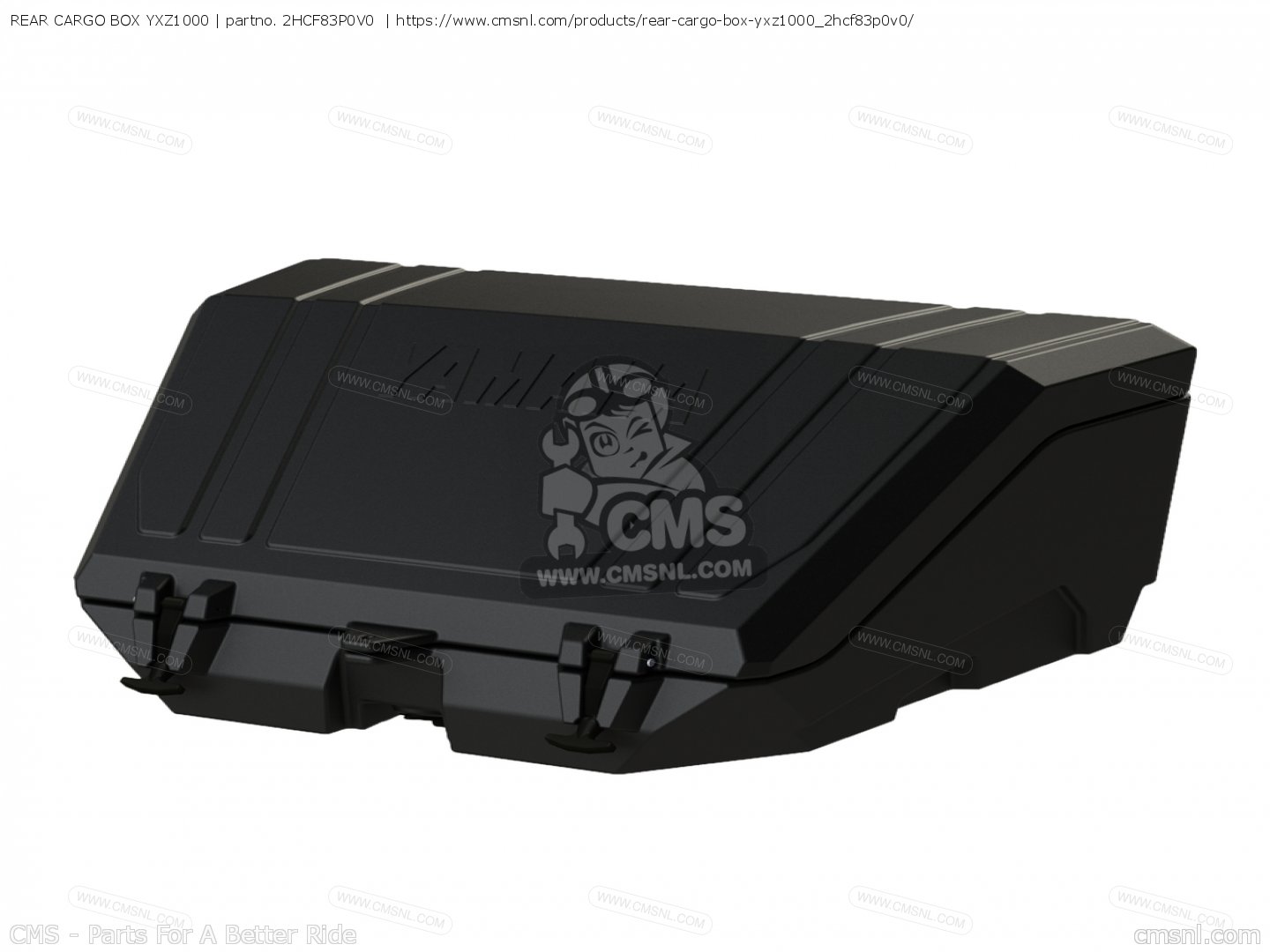 yxz　10box 2HCF83P0V0: REAR CARGO BOX YXZ1000 Yamaha - buy the 2HC-F83P0-V0