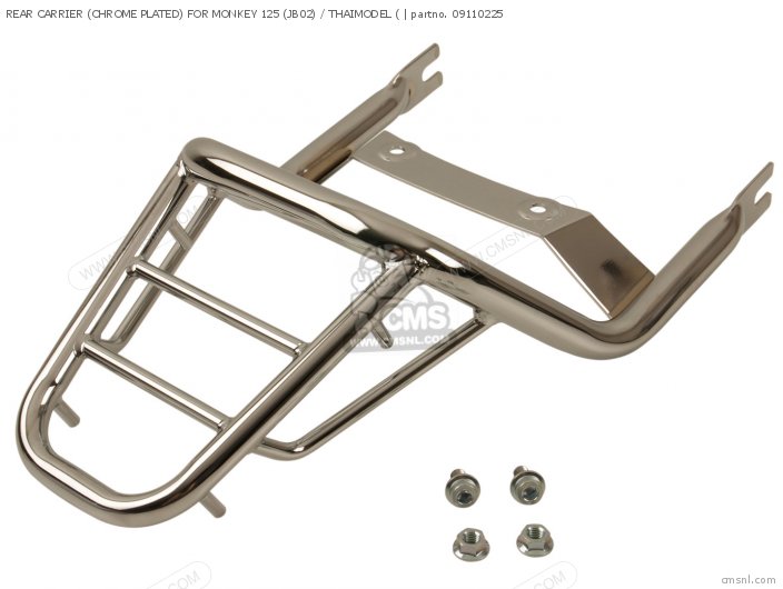 Takegawa REAR CARRIER (CHROME PLATED) FOR MONKEY 125 (JB02) / THAIMODEL ( 09110225