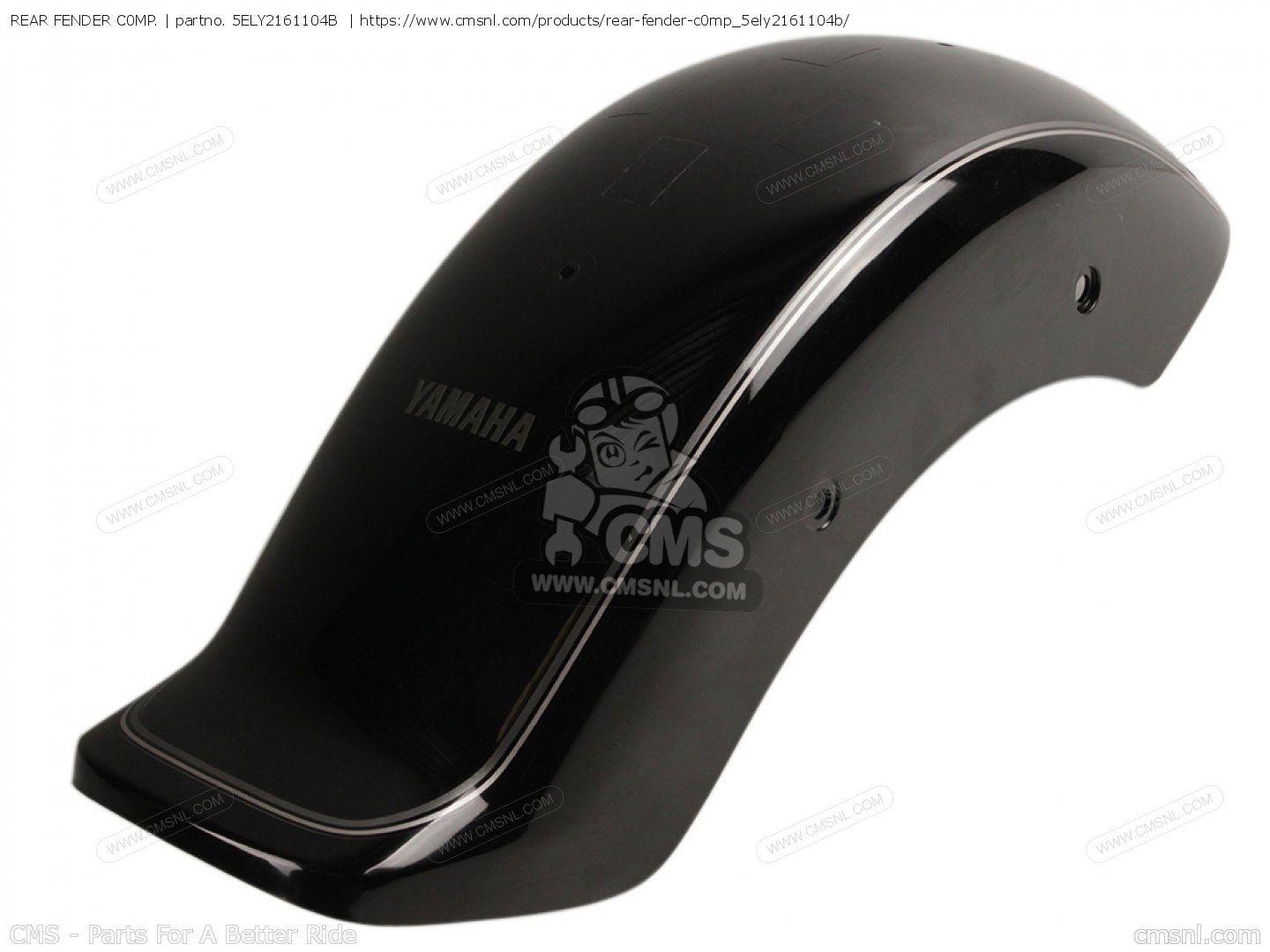 5ELY2161104B: Rear Fender C0mp. Yamaha - buy the 5EL-Y2161-10-4B at CMSNL