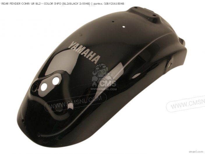 Yamaha REAR FENDER COMP. UR BL2 - COLOR INFO (BL2:BLACK 2:004B) 3JBY2161804B