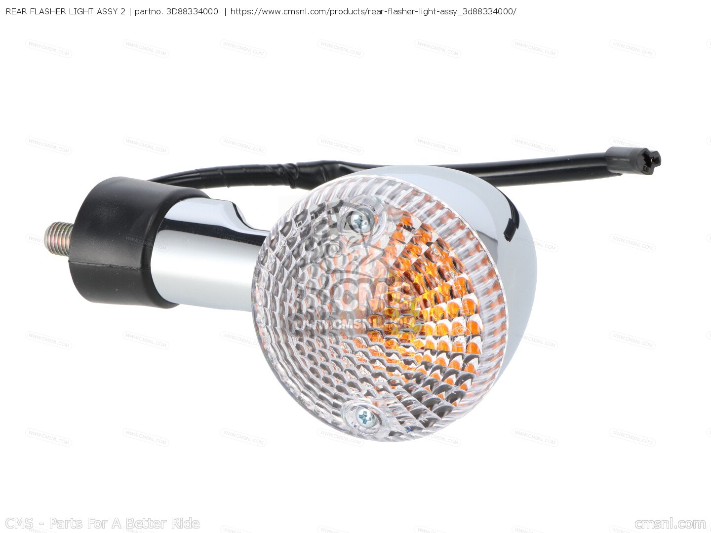 3D88334000: REAR FLASHER LIGHT ASSY 2 Yamaha - buy the 3D8-83340-00-00 ...