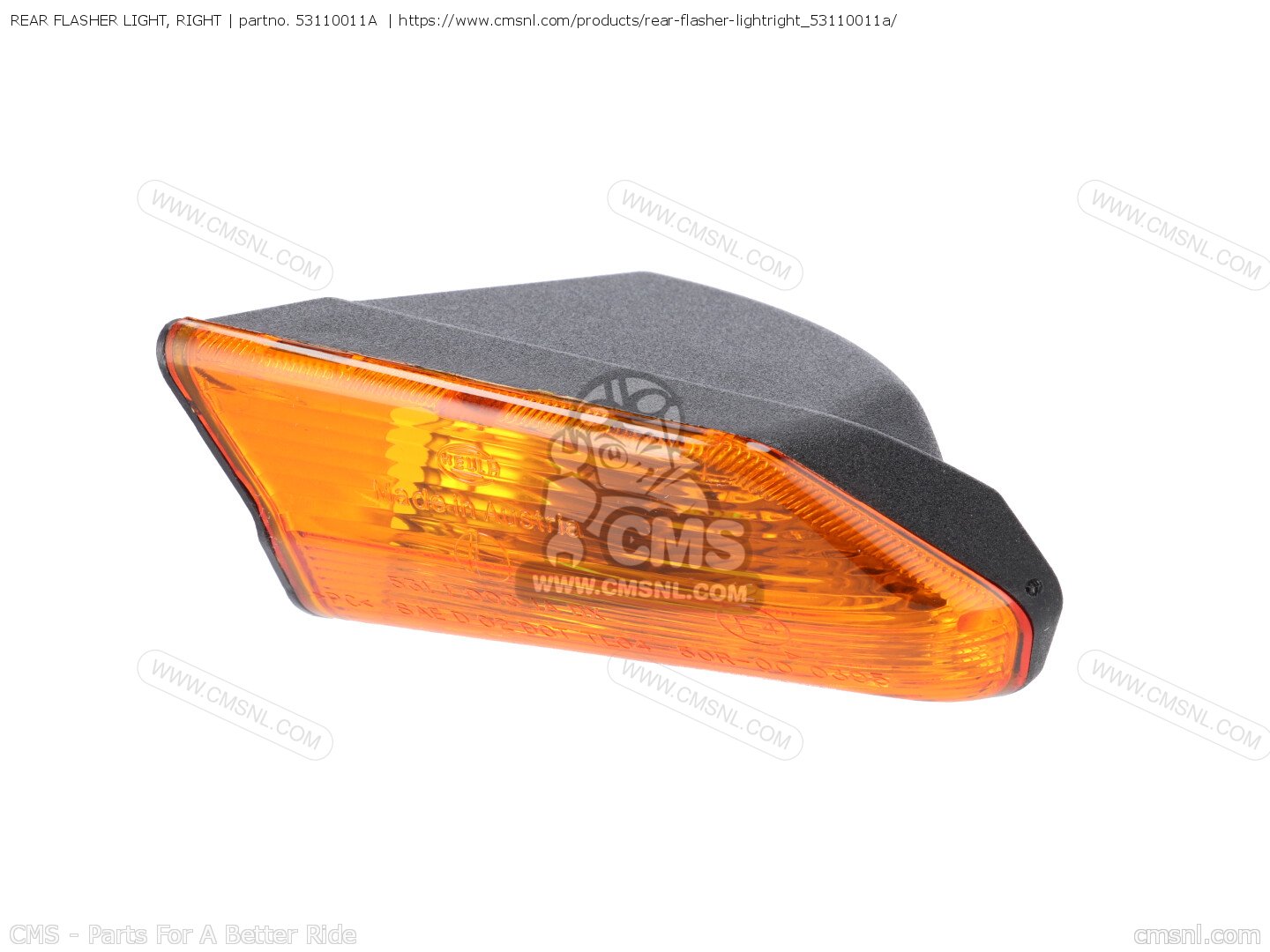 53110011A: REAR FLASHER LIGHT, RIGHT Ducati - buy the 53110011A at CMSNL