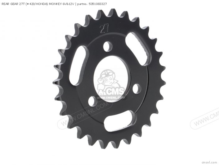 Kitaco REAR GEAR 27T (#420/HONDA) MONKEY 6V&12V 5351083327