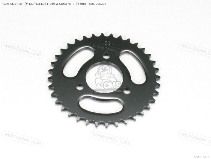 Kitaco REAR GEAR 28T (#420/HONDA) NS50F.NSR50.NS-1 5351036228 Kitaco REAR GEAR 28T (#420/HONDA) NS50F.NSR50.NS-1 5351036228